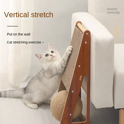 New Cat scratching board with scratching vertical ball