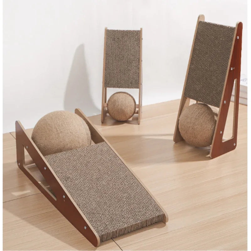 New Cat scratching board with scratching vertical ball